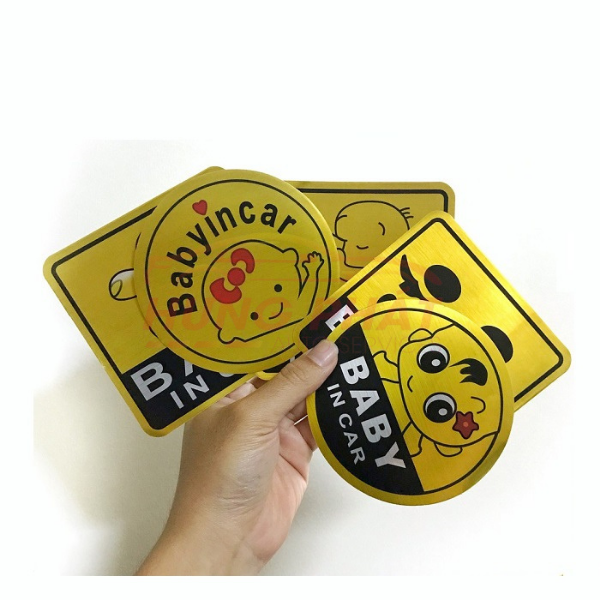 1. Tem Dán Ô Tô Baby In Car, Dán Đuôi Xe Ô Tô, Decal Dán Trang Trí Xe Ô Tô Nhiều Hình Ngộ Nghĩnh