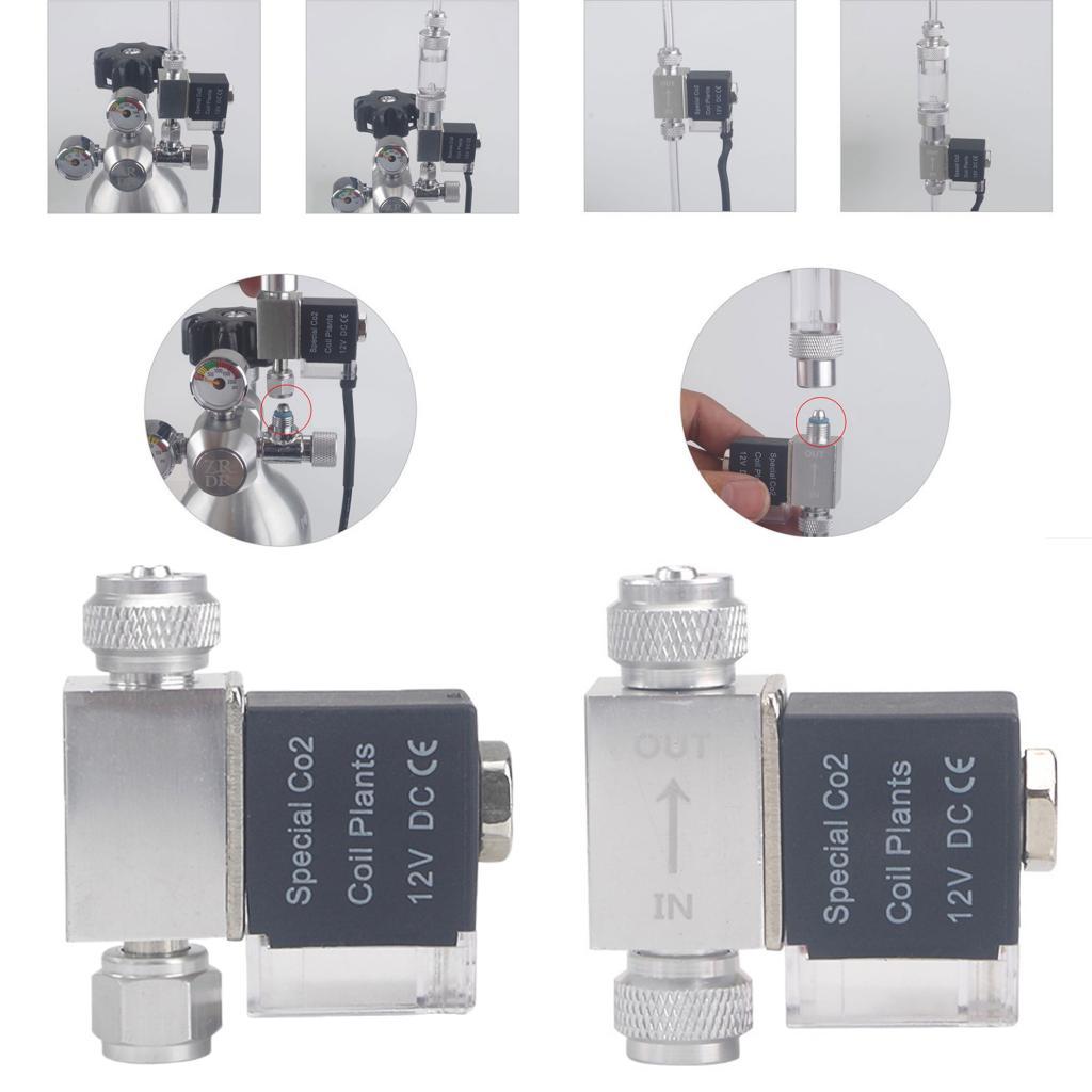CO2 Aquarium Electric Solenoid Valve Magnetic Valve US Plug