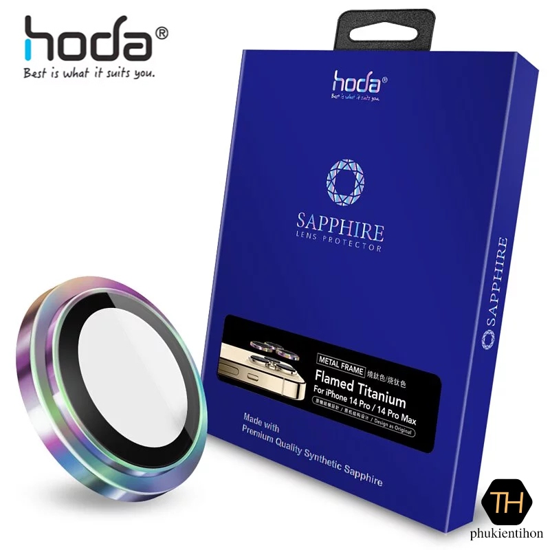Dán cường lực camera HODA dành cho iPhone 14 Pro Max + 14 Pro/ 14 Plus + 14 - Hàng nhập khẩu