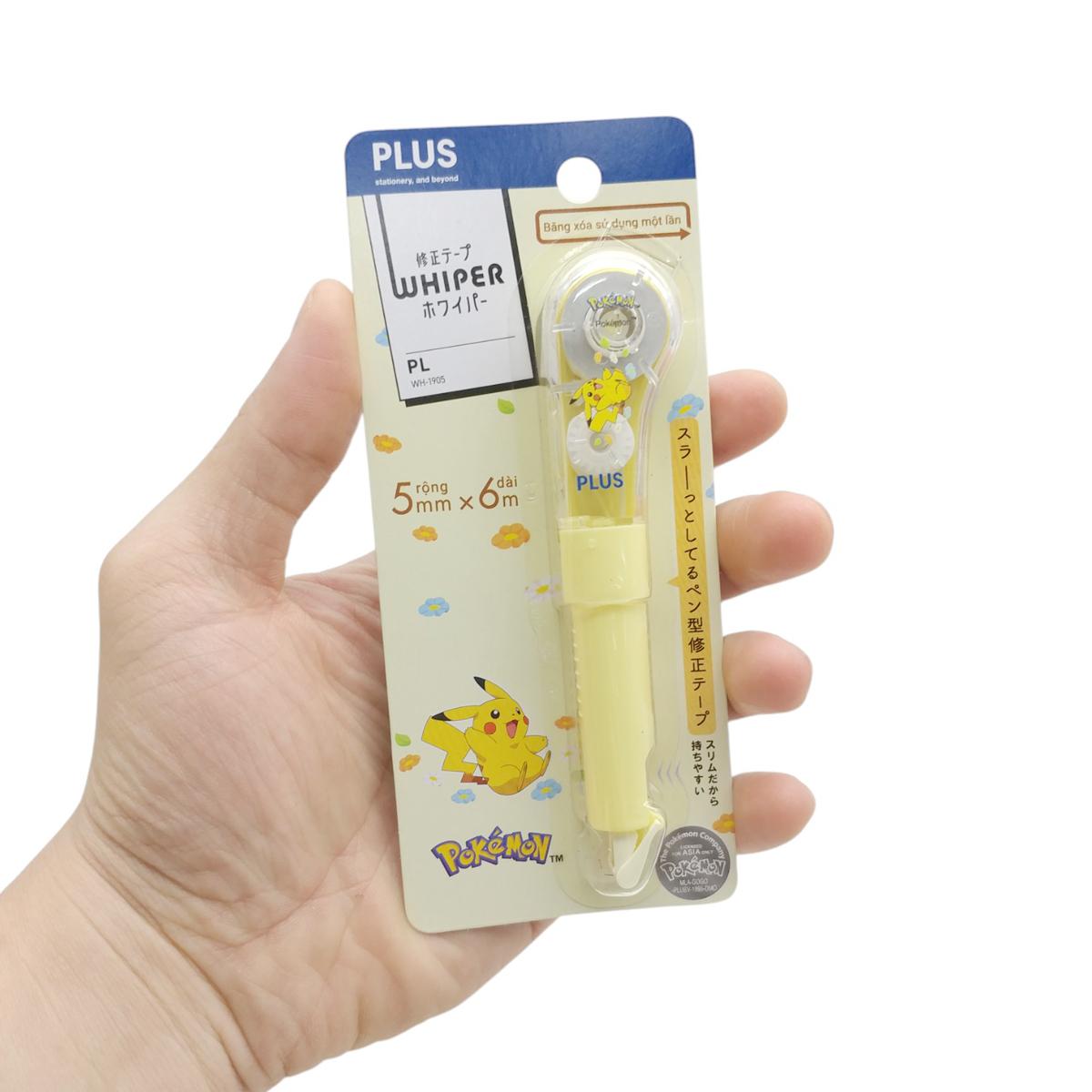 Xóa Kéo 5 mm x 6 m - Pikachu - Plus 100-V031 - Màu Xanh Da Trời