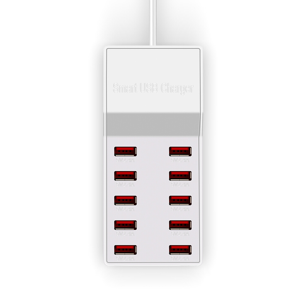 Bộ Sạc 10 Cổng USB 50W WLX-T8 Sạc Nhanh Cho Điện Thoại Di Động / Máy Tính Bảng
