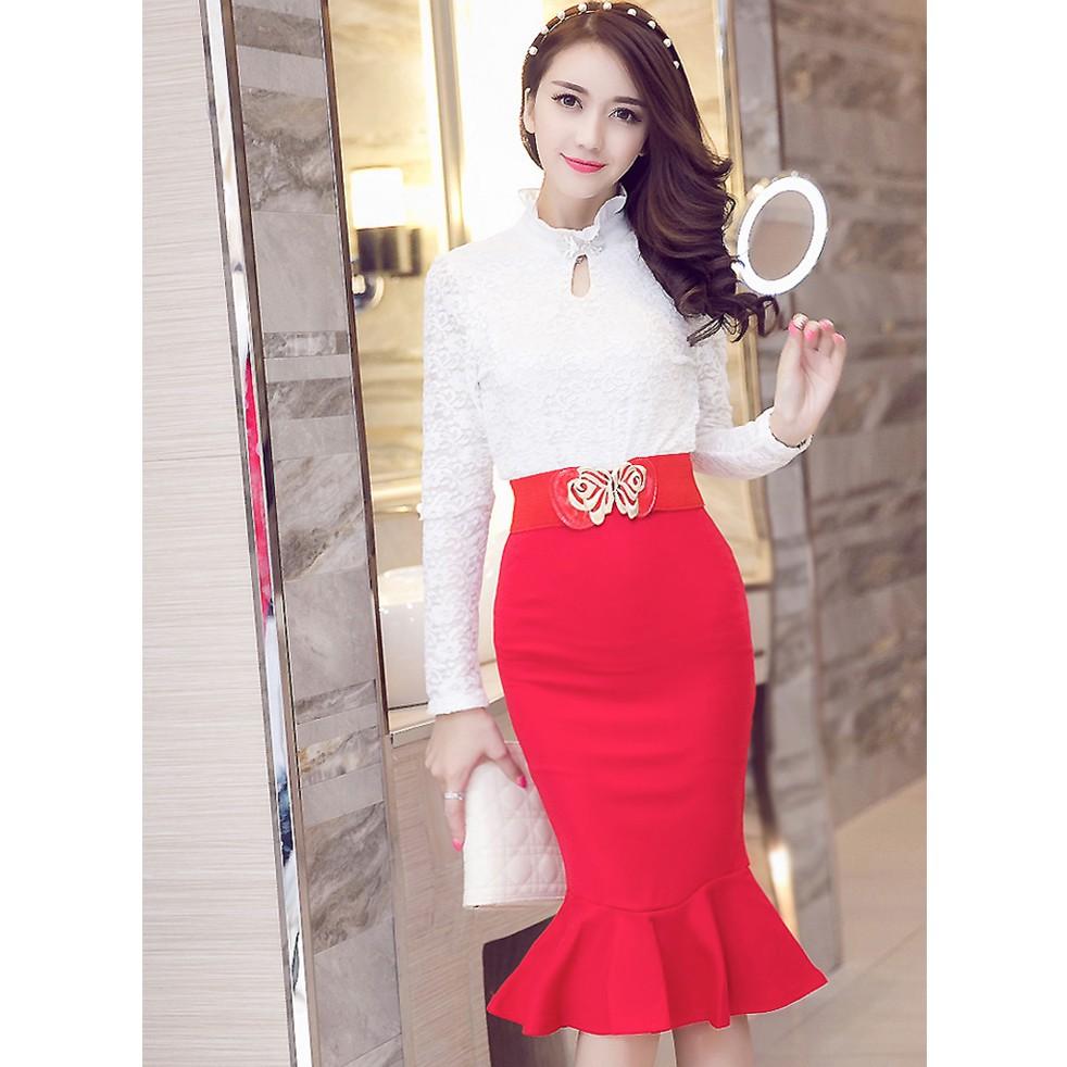Chân váy công sở váy đuôi cá bigsize CRDCV21 màu đen dài 70cm