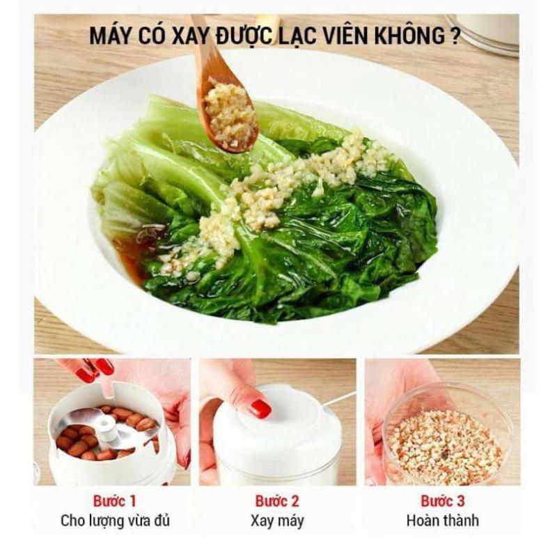 Máy Xay Tỏi Cầm Tay, Ớt, Hành, Thịt Mini Đa Năng Tiện Dụng, Dụng Cụ Xay Thực Phẩm