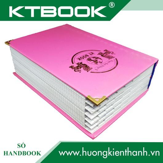 SỔ GHI CHÉP BÌA DA KTBOOK HANDBOOK CAO CẤP 1500 trang size 16 x 24 cm ruột giấy in caro (Cắt Góc)