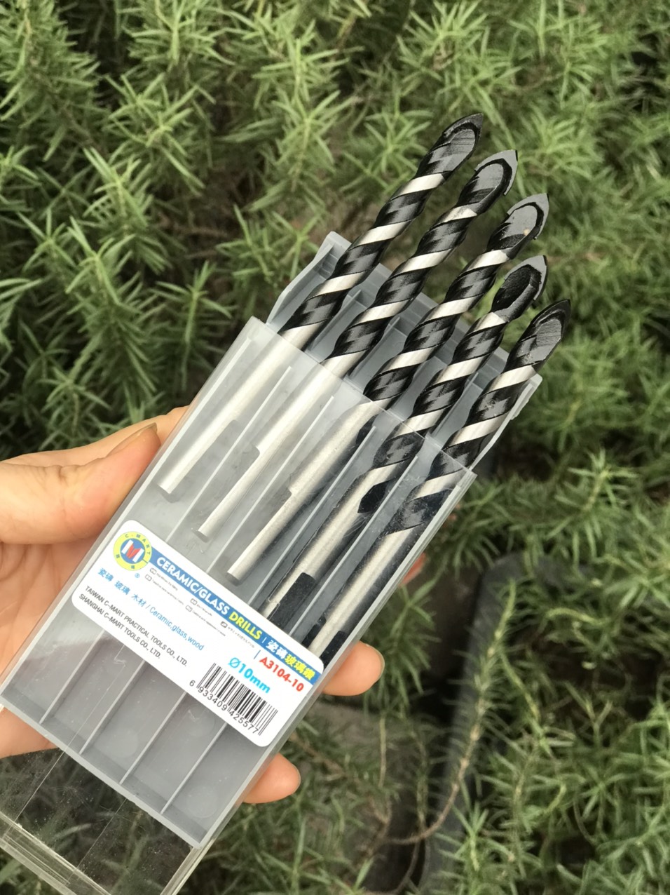 Bộ 4 mũi khoan đa năng 6,8,10,12mm khoan gỗ, gạch, kính, gốm, sứ chính hãng Cmart