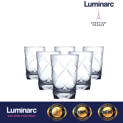 Bộ 6 Ly Cao Thuỷ Tinh Luminarc Louvre 350ml - LULON1807