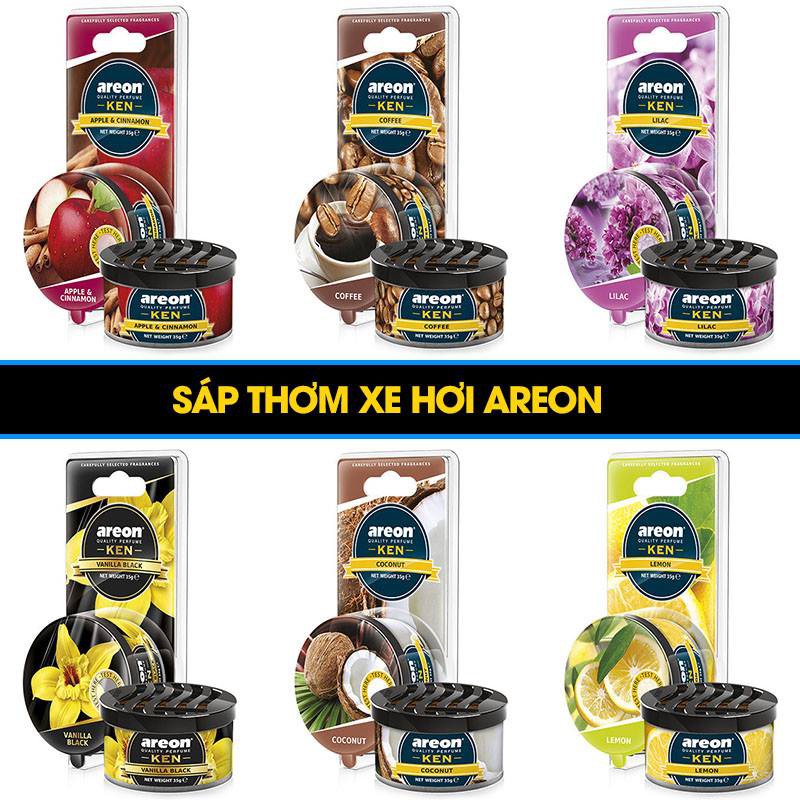 Sáp thơm ô tô AREON hương chanh tây - Khử mùi ô tô, phòng ngủ