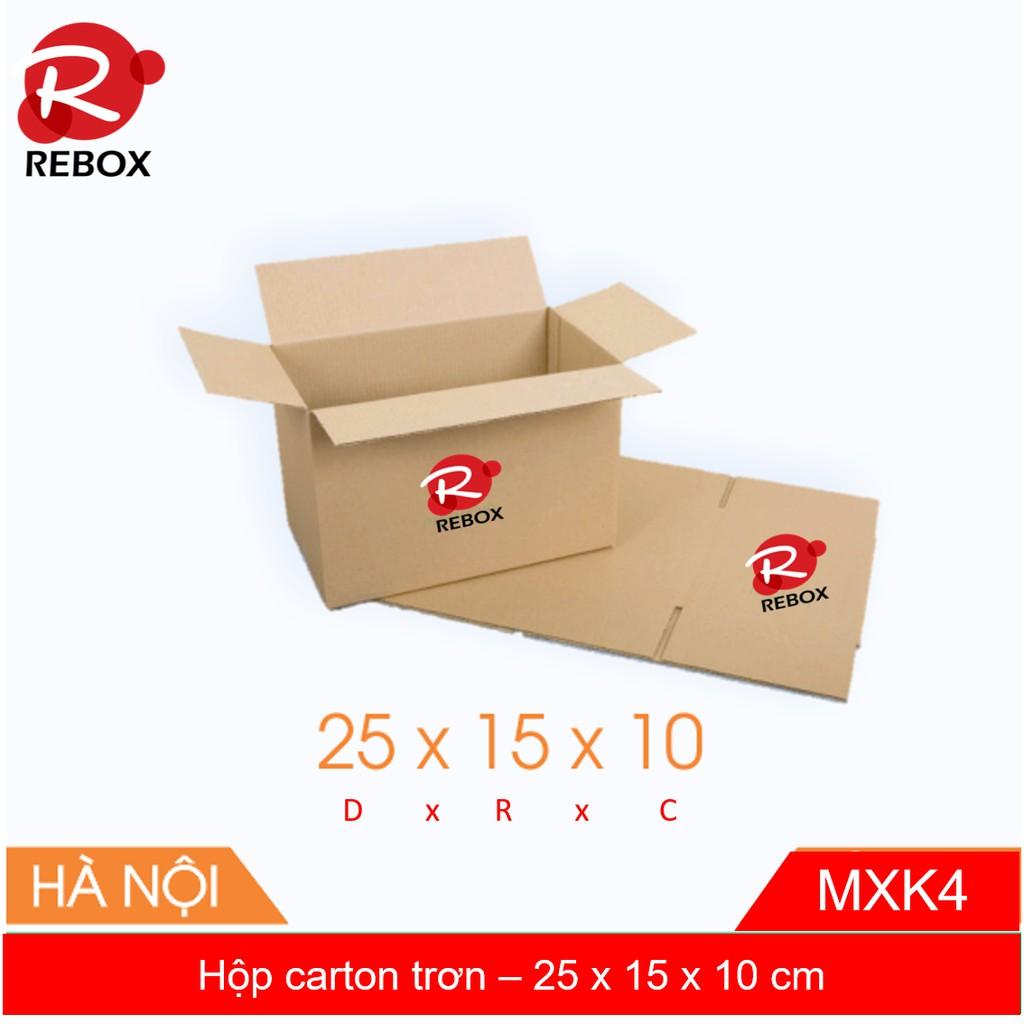 Hộp Carton 25x15x10 - 100 Hộp bao bì đóng hàng giá rẻ