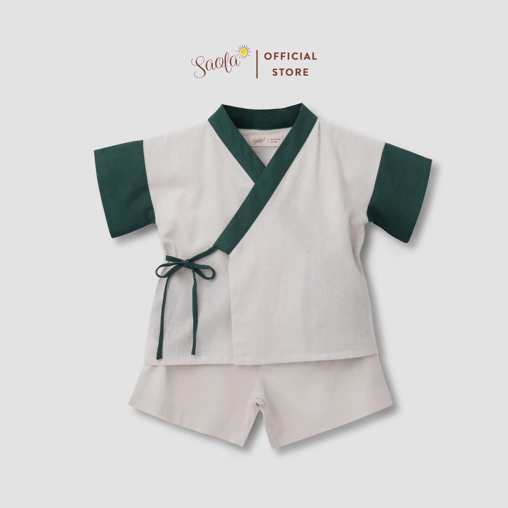 Bộ Áo Quần Linen Thoáng Mát Cho Bé Trai / Bé Gái - JINBEI SET - SEL003 - SAOLA CLOTHING