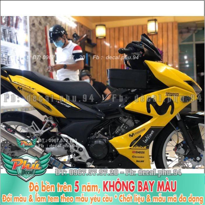 Tem rời Winner X Movistar Trắng vàng  -1