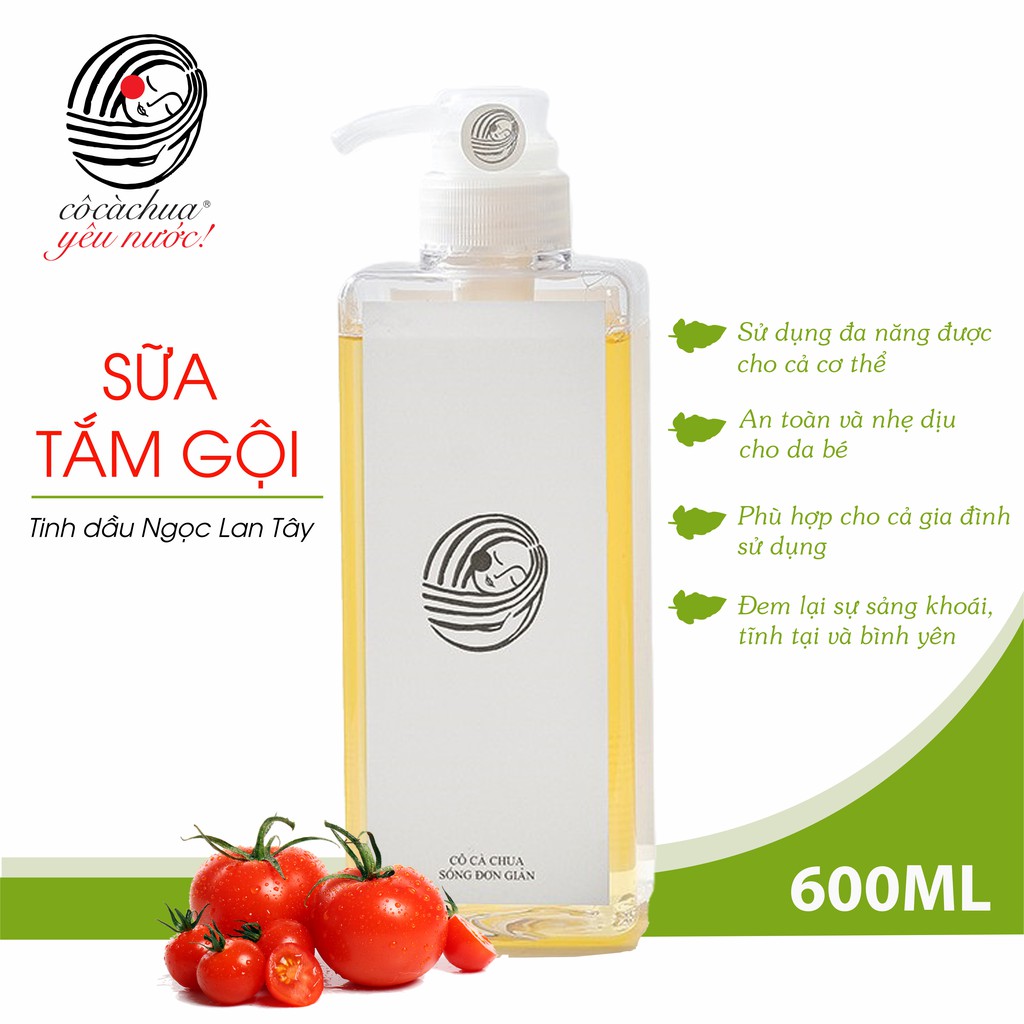 Nước lau đa năng Cô Cà Chua Sống Đơn Giản 600ml