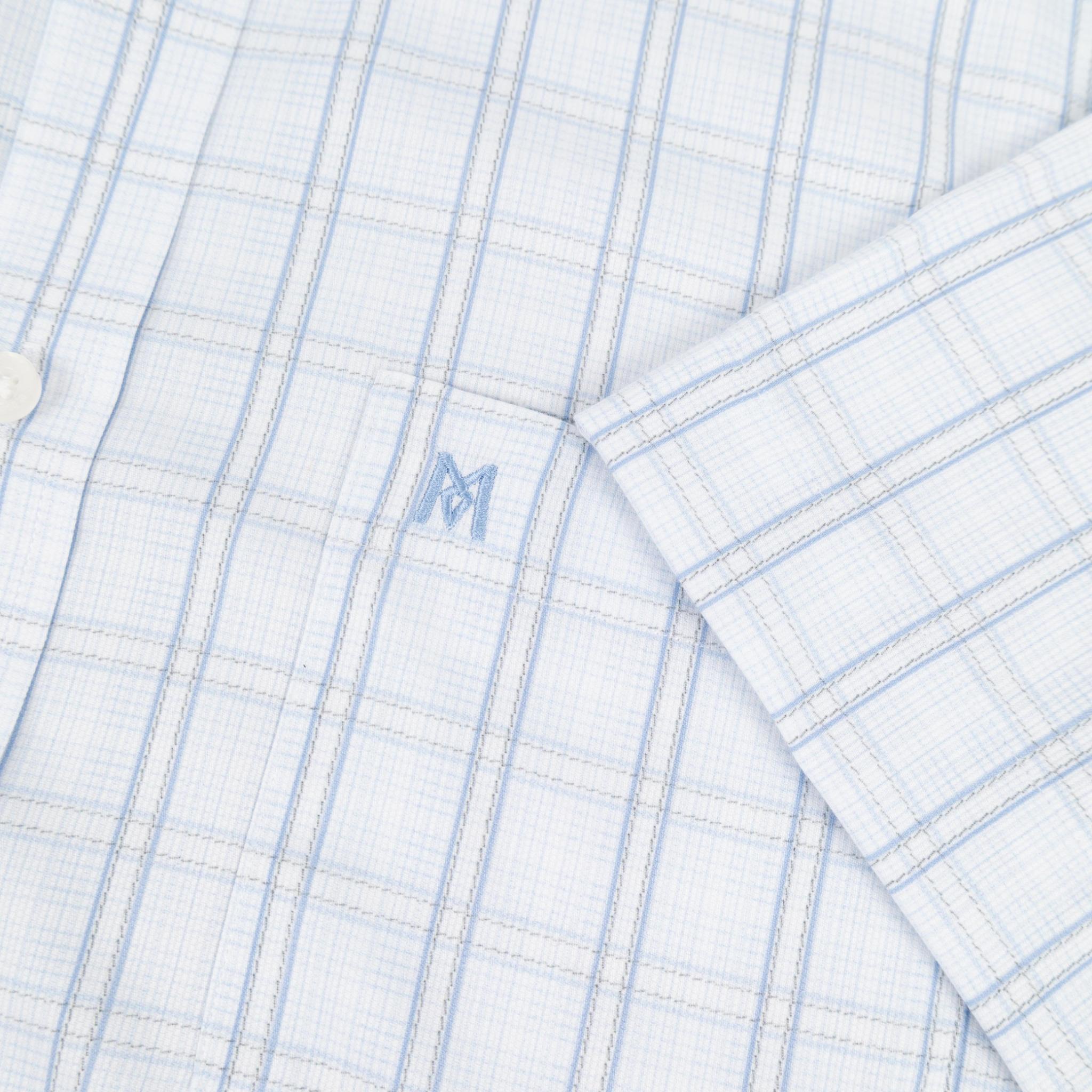 Áo sơ mi nam KHATOCO Tailor Fit ngắn tay A1MN538T2-CNCR841-2710-N