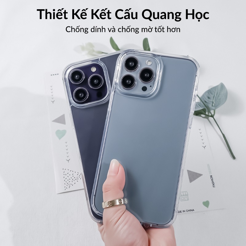 Ốp lưng chống sốc cho iPhone 14 / 14 Plus / 14 Pro / 14 Pro Max hiệu Likgus Crystal Pro - Thiết kế trong suốt, chống ố, giúp chống chịu mọi va đập - hàng nhập khẩu