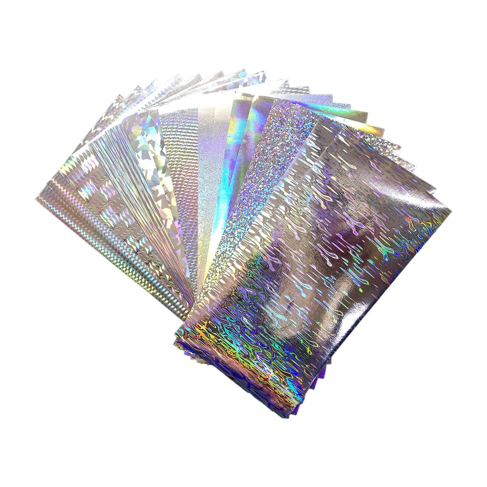 18x Fishing Sticker Paper Flasher Self-Adhesive Holographic Flashing Tape