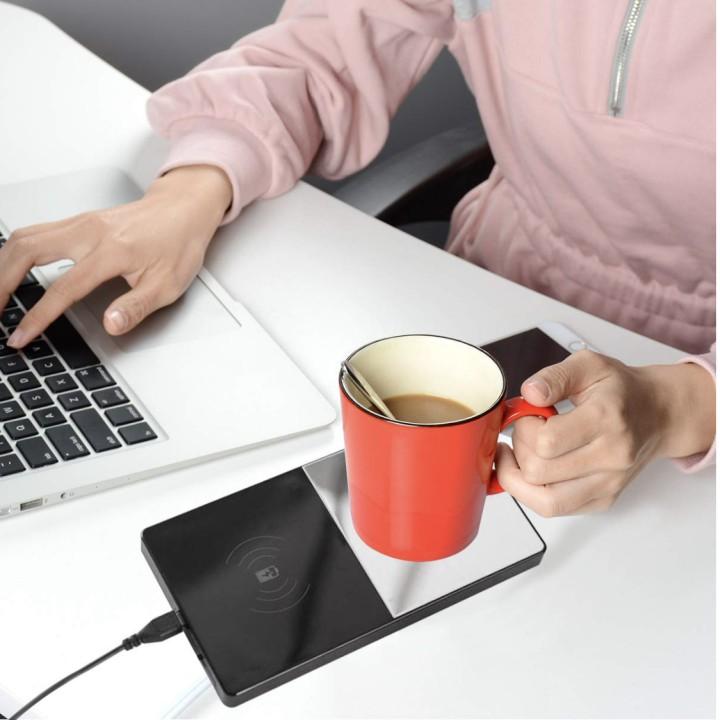 Đế hâm nóng Cà Phê Công Nghệ Coffee 55°C Wireless Charger - Không gồm ly