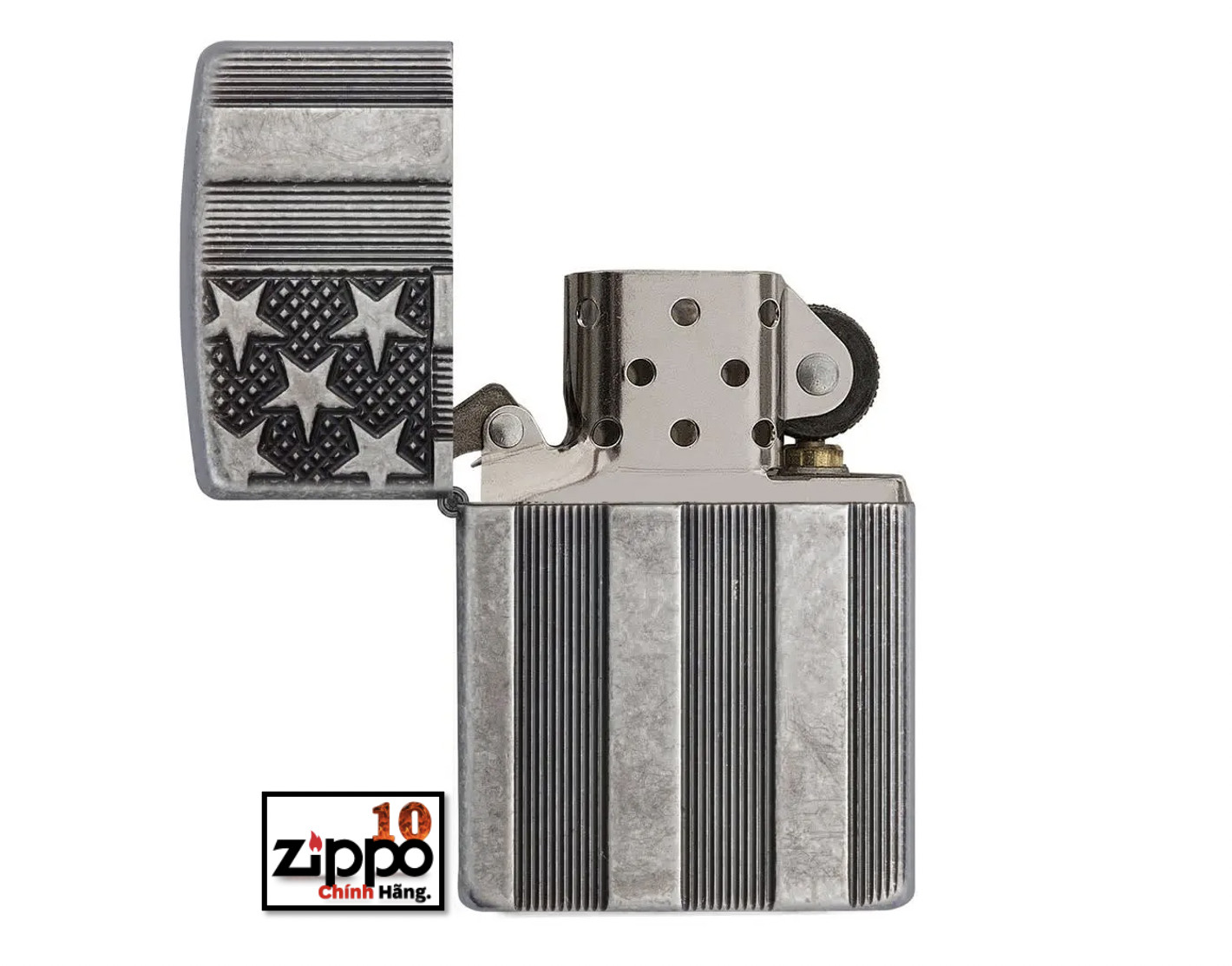 Bật lửa ZIPPO 28974 Flag Armor - Chính hãng 100%