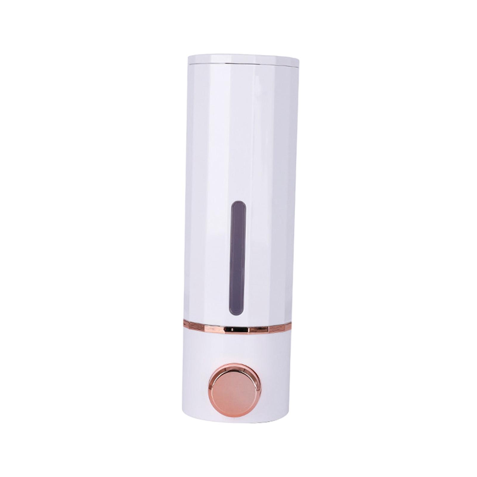 Soap Dispenser Shampoo Dispenser Refillable Stylish 300ml Wall Mount Manual Liquid Pump Dispenser for Hotel Bathroom Washroom