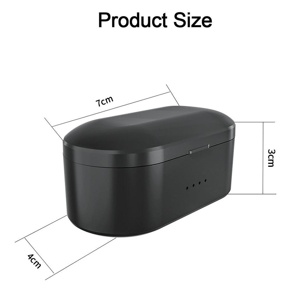 2X 5.0 Wireless Earphones Headphones TWS Mini Earbuds Headset Black