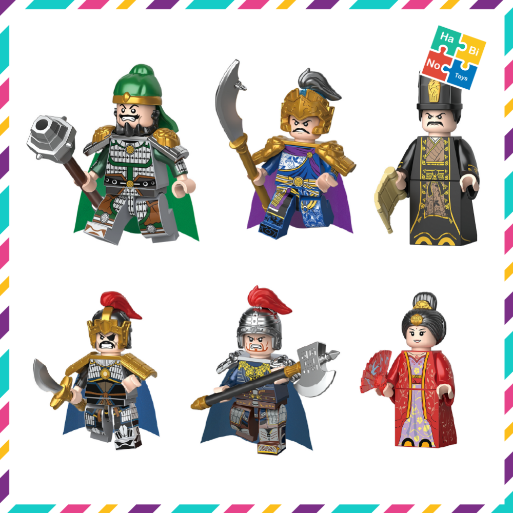 Minifigures Xếp Hình Tam Mô Three Hình Tướng Kingdoms Quốc Lắp Ráp 2030D