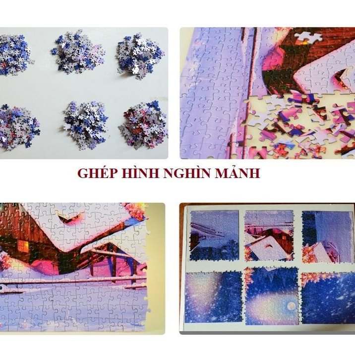 Tranh ghép hình 1000 mảnh gỗ - Thuyền mơ