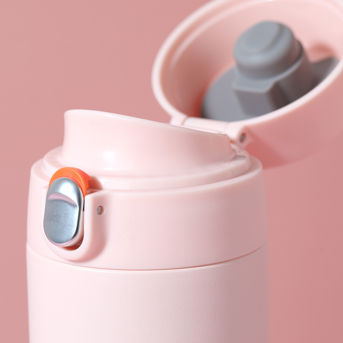 Bình Giữ Nhiệt LocknLock Featherlight One-touch Tumbler màu trắng LHC3257WHT 500ml - Hàng chính hãng, nắp bật tiện lợi - JoyMall