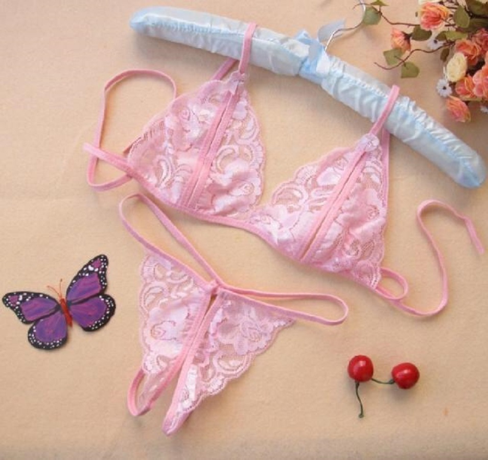 Bộ đồ lót lọt khe 2 mảnh sexy - 4001