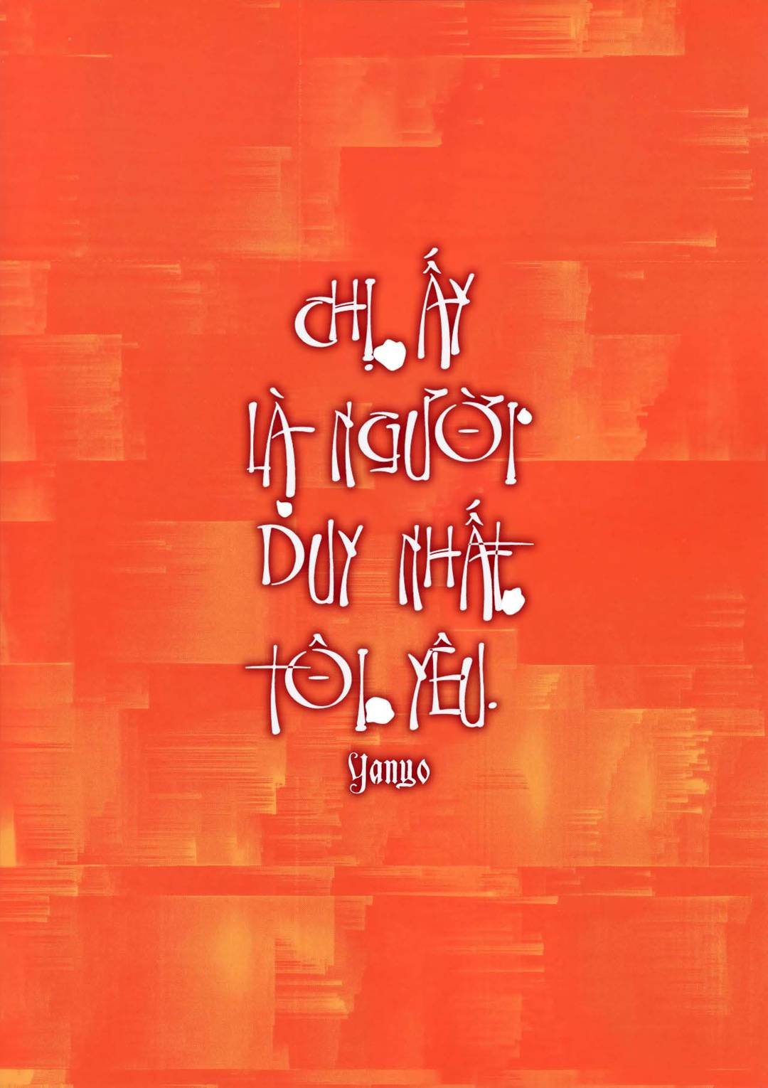 chị ấy là người duy nhất tôi yêu chapter 0 56