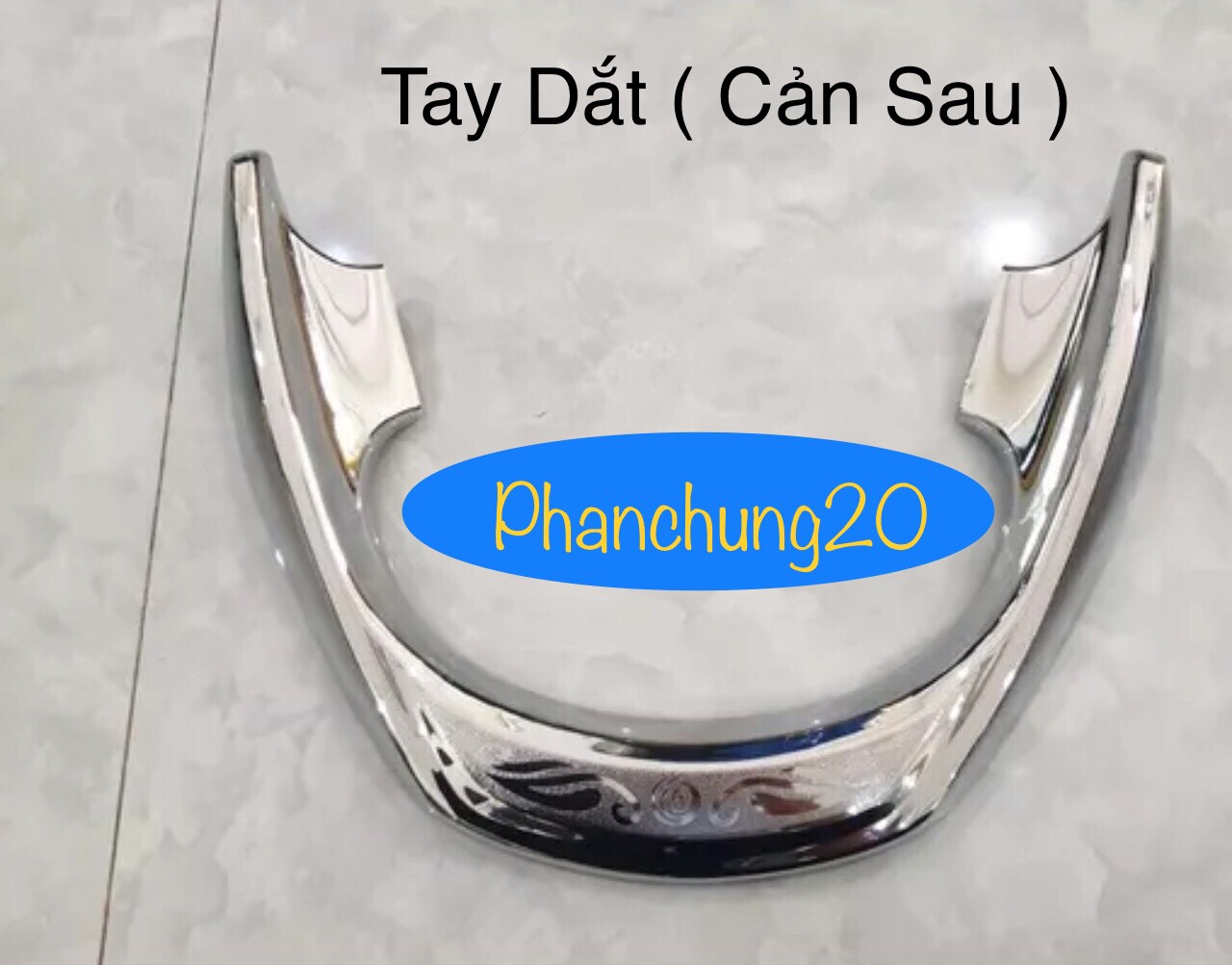 ỐP TAY DẮT SAU ( CẢN SAU ) DÙNG CHO ĐỜI XE YAMAHA GRANDE 2023 2024 CROM