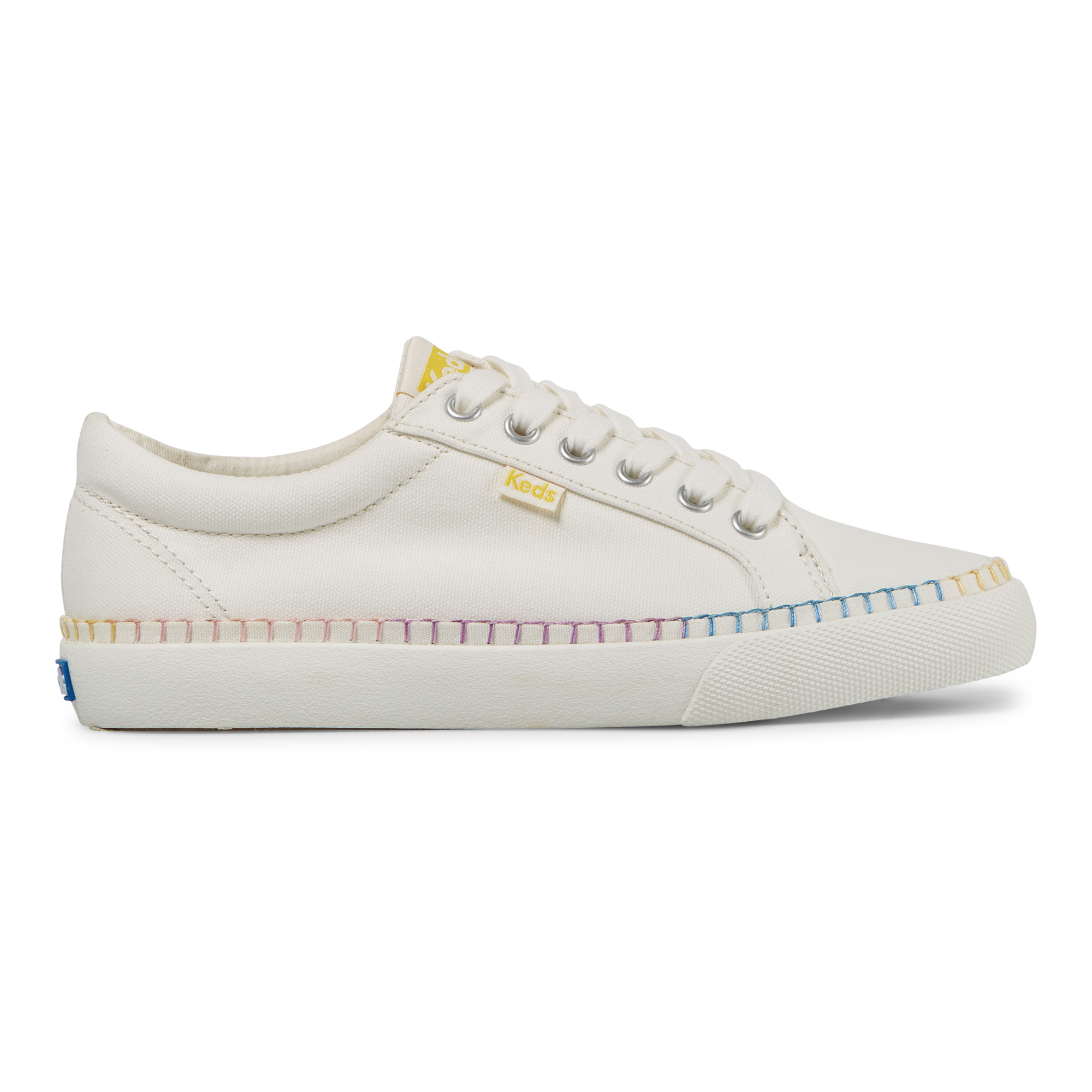 Giày Thể Thao Keds Nữ- Jump Kick Whipstitch Foxing Canvas Cream- KD066305