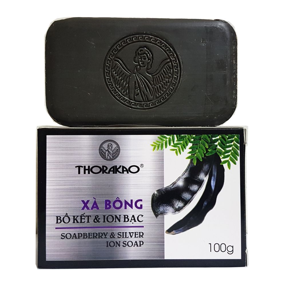 Xà bông bồ kết và ion bạc Thorakao 100g