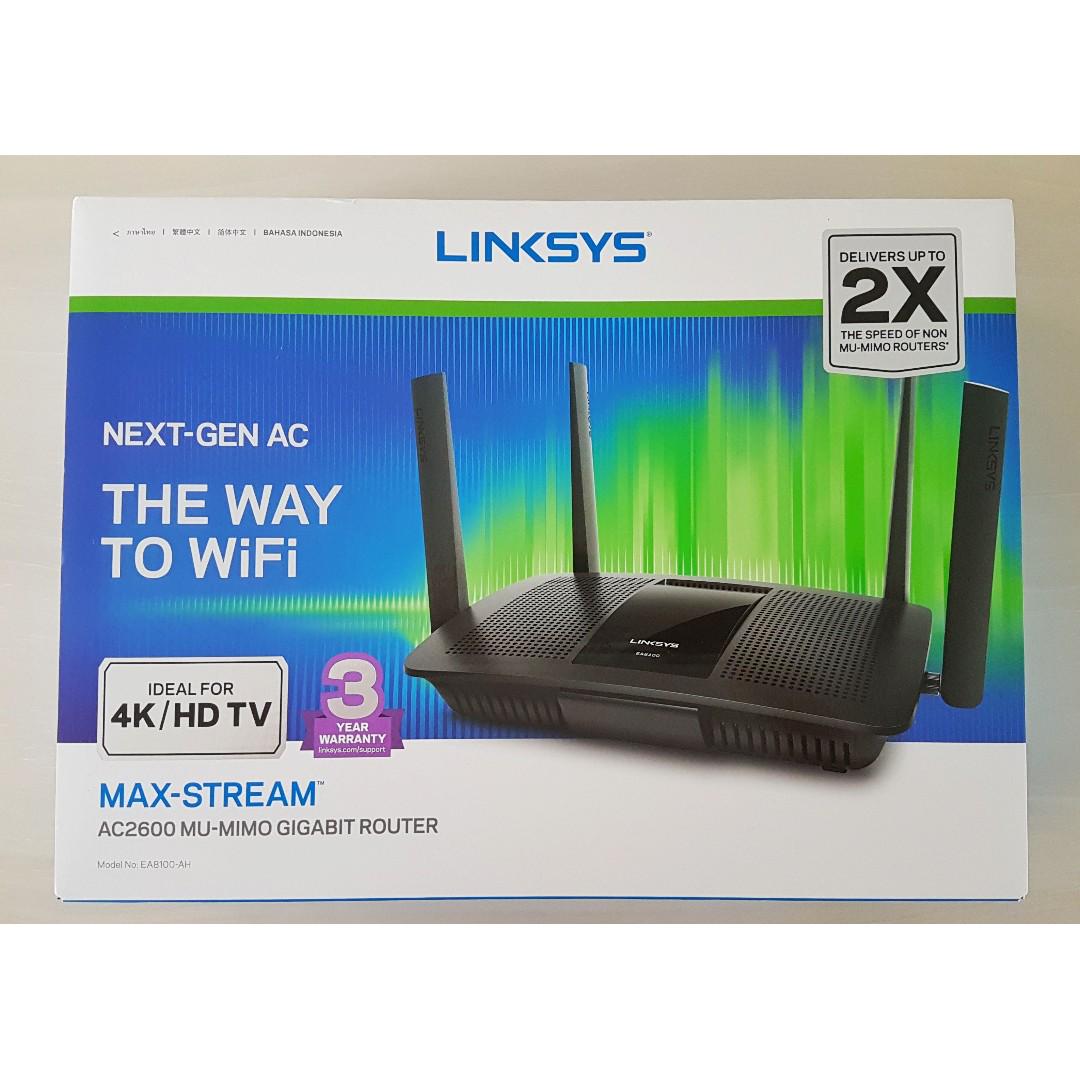 Bộ Phát WiFi Linksys EA8100 DUAL-BAND MAXSTREAM AC2600 (Hàng Chính Hãng)