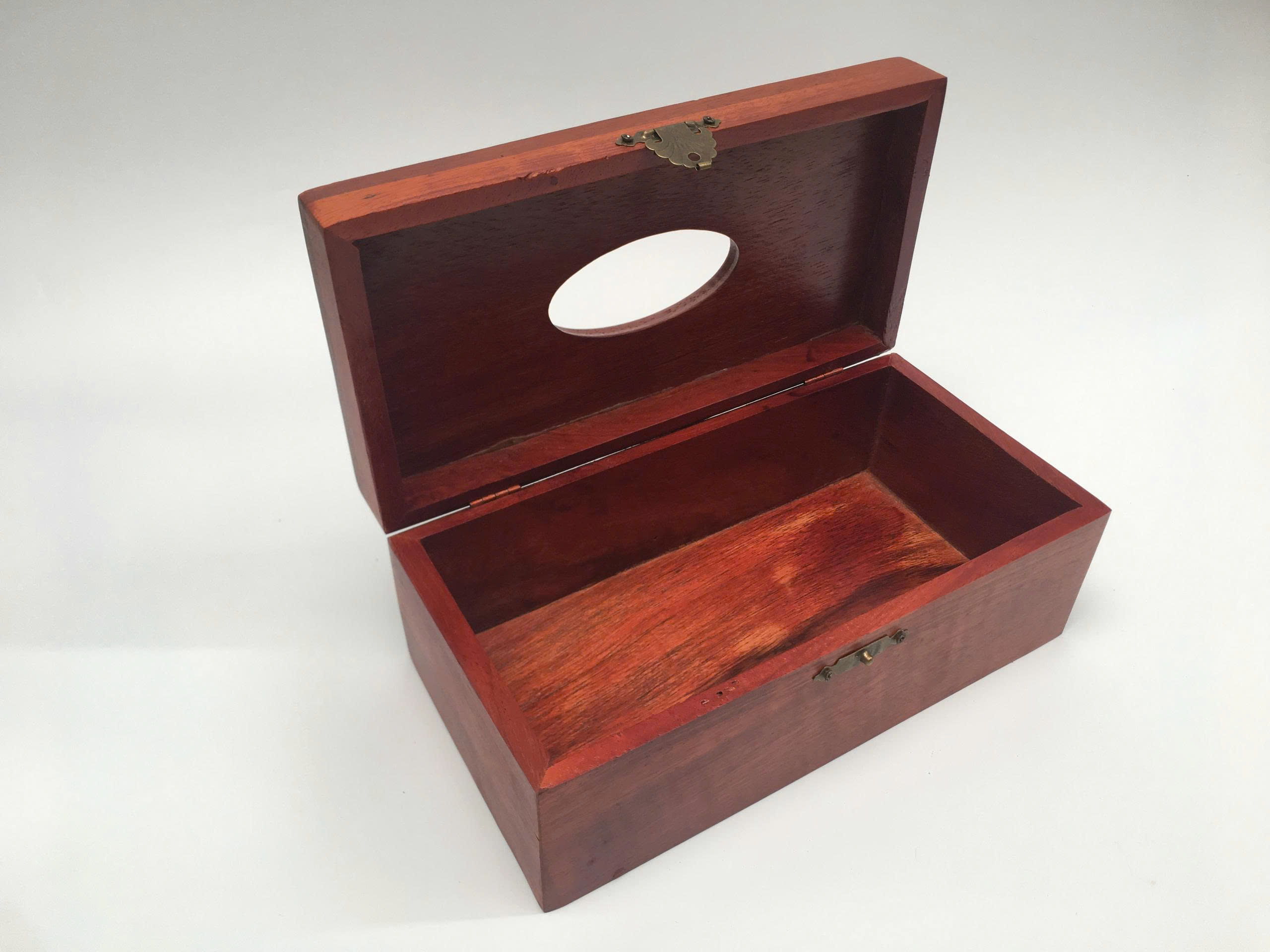 Hộp Đựng Giấy Ăn Gỗ Hương Tự Nhiên - Kích Thước 22x12x10cm Trạm Khắc Tinh Sảo Phù Hợp Làm Quà Tặng