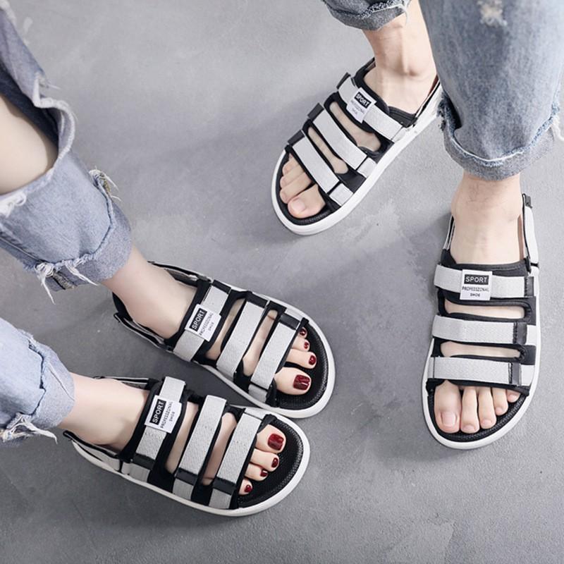 Giày sanda Dép sandal 3 Quai Ngang kiểu dáng thể thao Hàn Quốc dành cho cặp đôi nam nữ mới