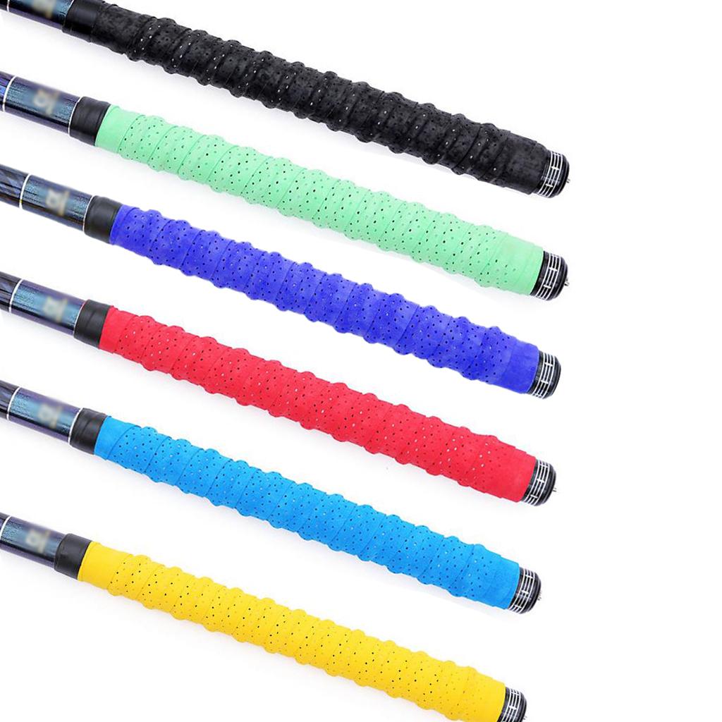 Non-slip Stretchy Tennis Badminton Racquet Fishing Rod Grip Tape Handle Wrap
