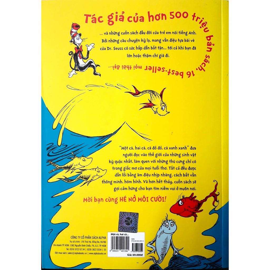 Sách-Dr.Seuss-One fish,two fish,red fish,blue fish-Một cá,hai cá, cá đỏ đỏ, cá xanh xanh(song ngữ anh-việt)