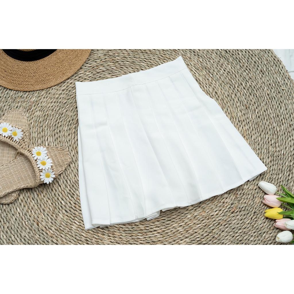 Chân váy xếp ly dáng chữ A xòe ,dáng ngắn đẹp có lót trong đủ 3 màu full size từ S đến L - Mã V16 - HEY OFFICAL