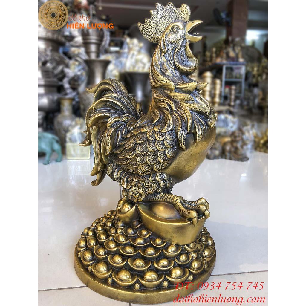 Tượng Gà Trống Tài Lộc Cao 40cm