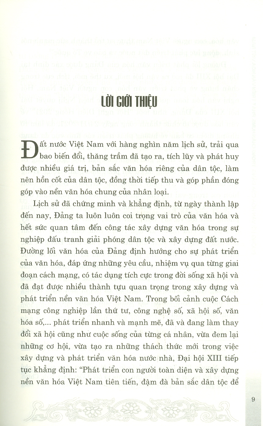 Đường Lối Văn Hóa Của Đảng Trong Chấn Hưng, Phát Triển Văn Hóa Việt Nam