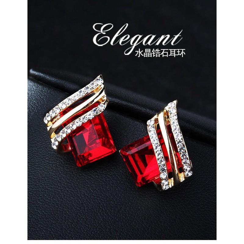 Khuyên tai hàn quốc Rhinestone
