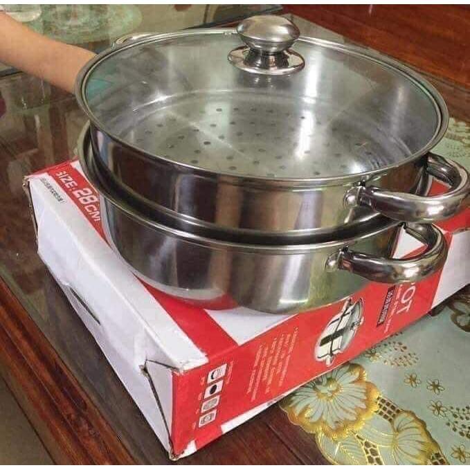 NỒI HẤP INOX 2 TẦNG POT