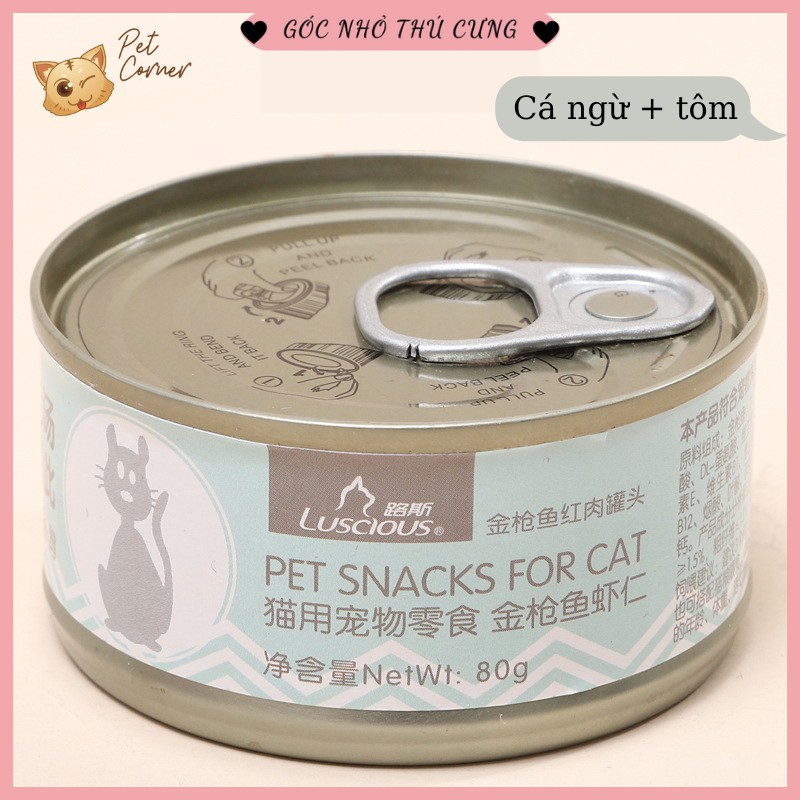 Pate cá ngừ Luscious cho mèo 80gr