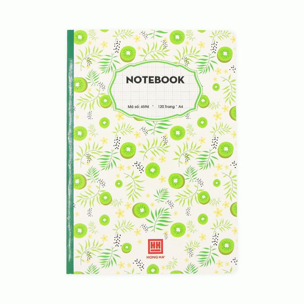 Sổ Notebook 4 ô ly A4 120 trang Hồng Hà (2.5x2.5 mm) - 4594