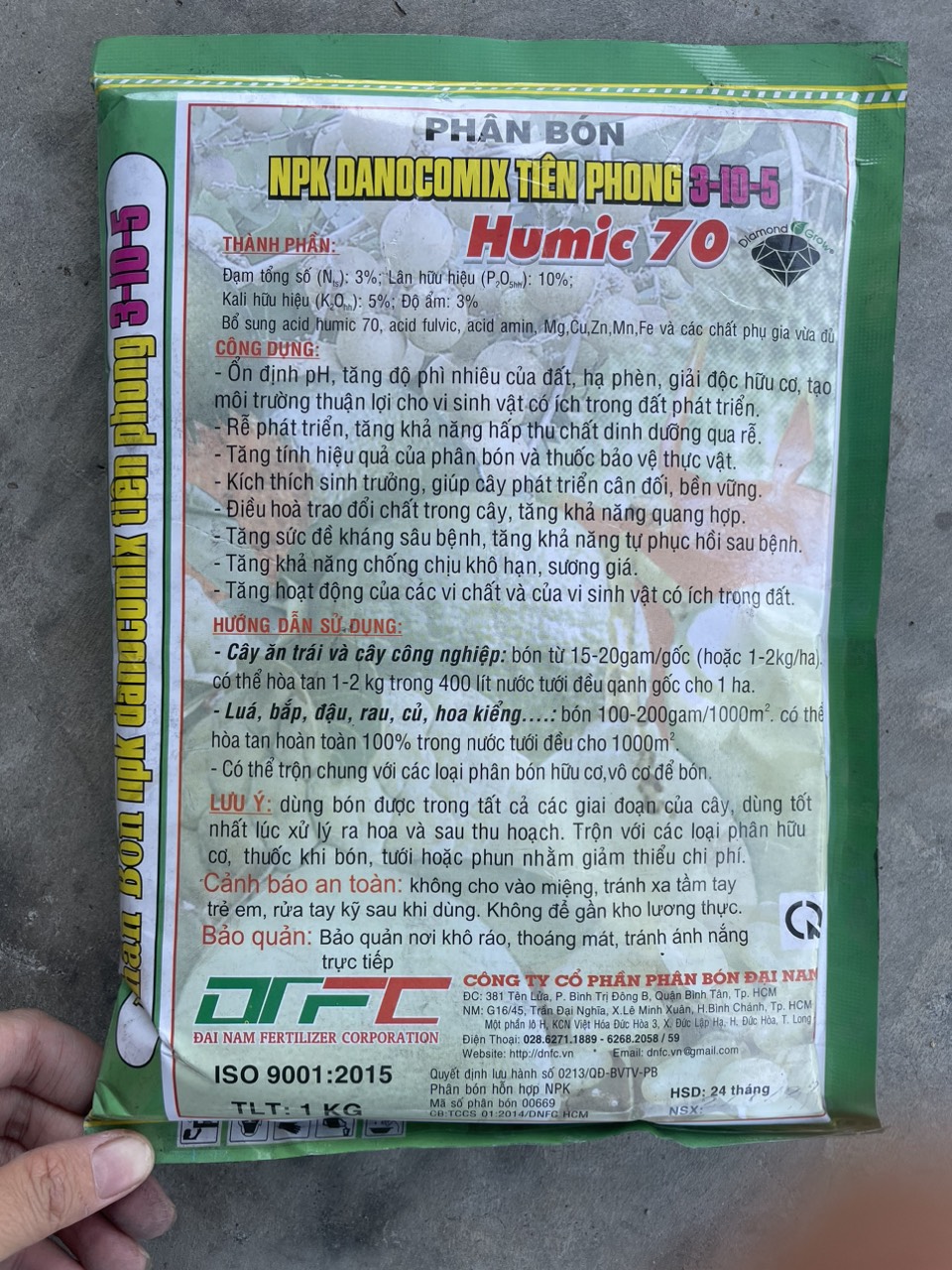 Phân bón kích rễ Humic Acid 1kg - Hạ phèn, cải tạo đất