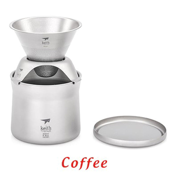 Bộ dụng cụ Titanium Mini Tea Coffee Mug Titanium Keith Ti3911