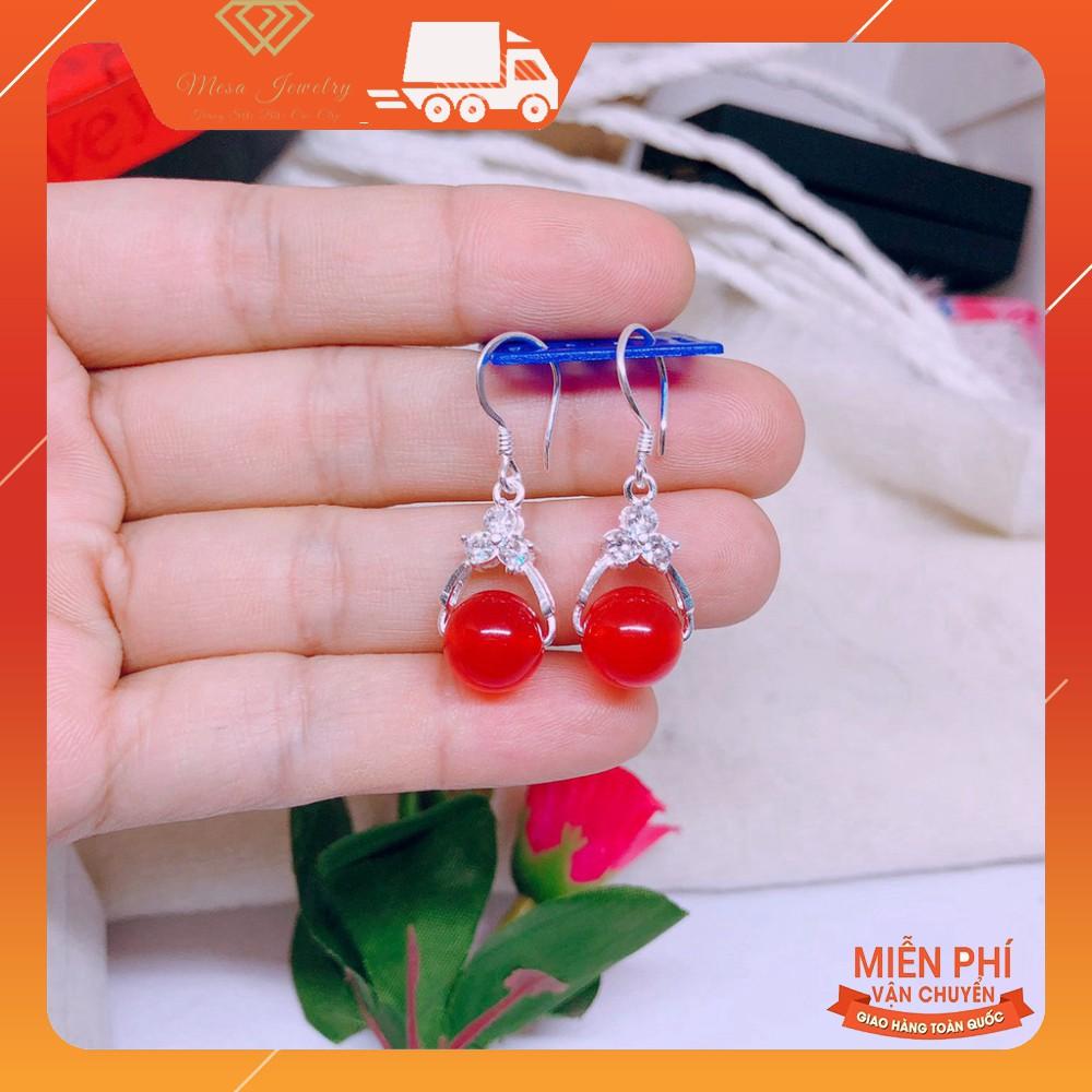 BÔNG TAI PHONG THỦY LOẠI MÓC CÂU 3 ĐÁ