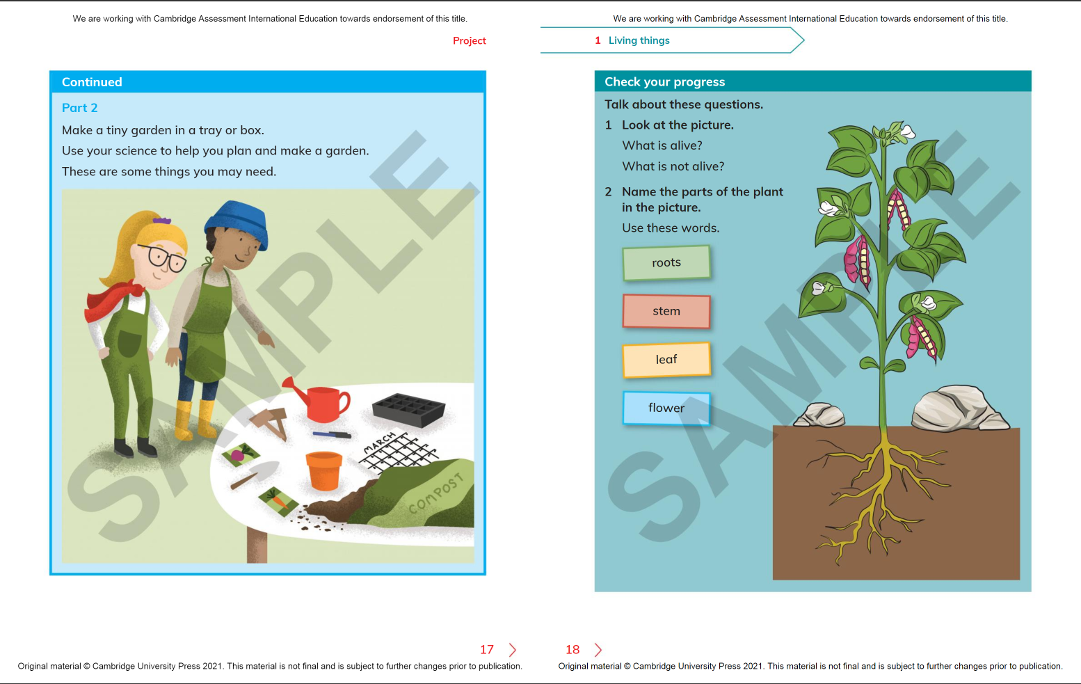 Cambridge Primary Science Learner's Book 1 With Digital Access (1 Year) 2nd Edition