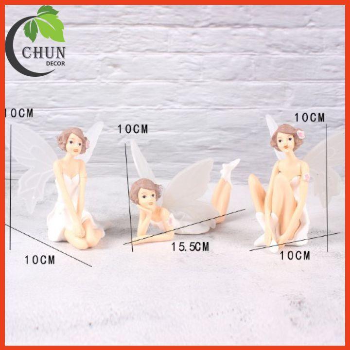 Set 3 thiên thần trang trí kệ tủ, kệ gắn tường, bàn làm việc, giá sách