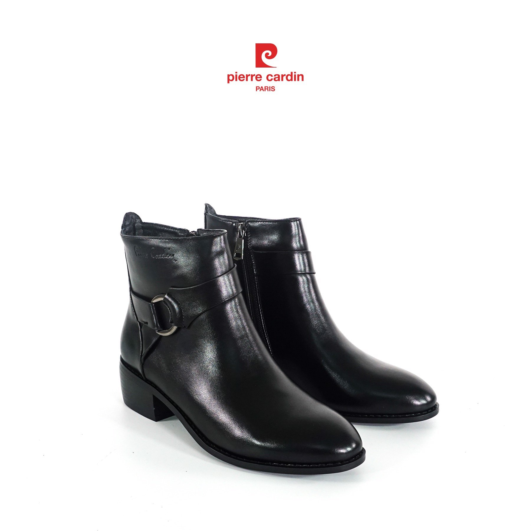 Giày boots nữ Pierre Cardin, đế cao 5cm, chất liệu da cao cấp - PCWFWS 212