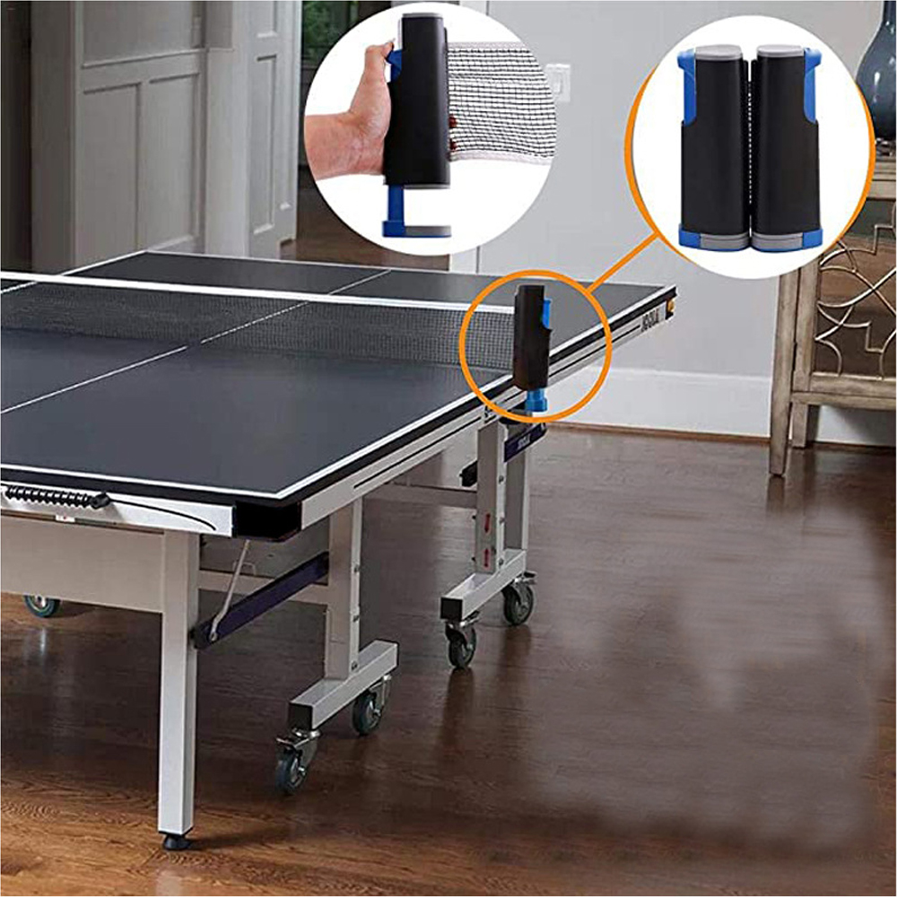 Lưới bóng bàn cầm tay có thể thu vào Ping Pong Post Net Rack có thể điều chỉnh cho bất kỳ bàn nào ở mọi nơi trong nhà và ngoài trời