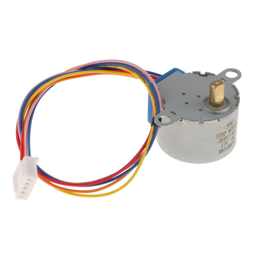 DC 12V 4 Phase Reduction Stepper Motor Gear Step Motor for ,Reduction ratio: 1/64